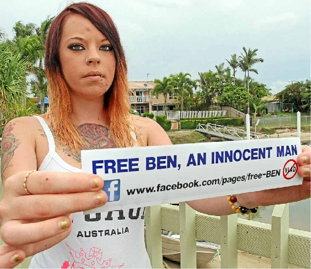 FIGHTING BACK: Ashley Metcalf’s boyfriend Ben Wilson has been imprisoned under VLAD laws after helping to set up a clothing store with a mate who was a Rebels Motorcycle Club member. FIGHTING BACK: Ashley Metcalf’s boyfriend Ben Wilson has been imprisoned under VLAD laws after helping to set up a clothing store with a mate who was a Rebels Motorcycle Club member.