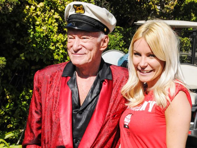 Hugh Hefner and wife Crystal Harris. Hugh Hefner and wife Crystal Harris.