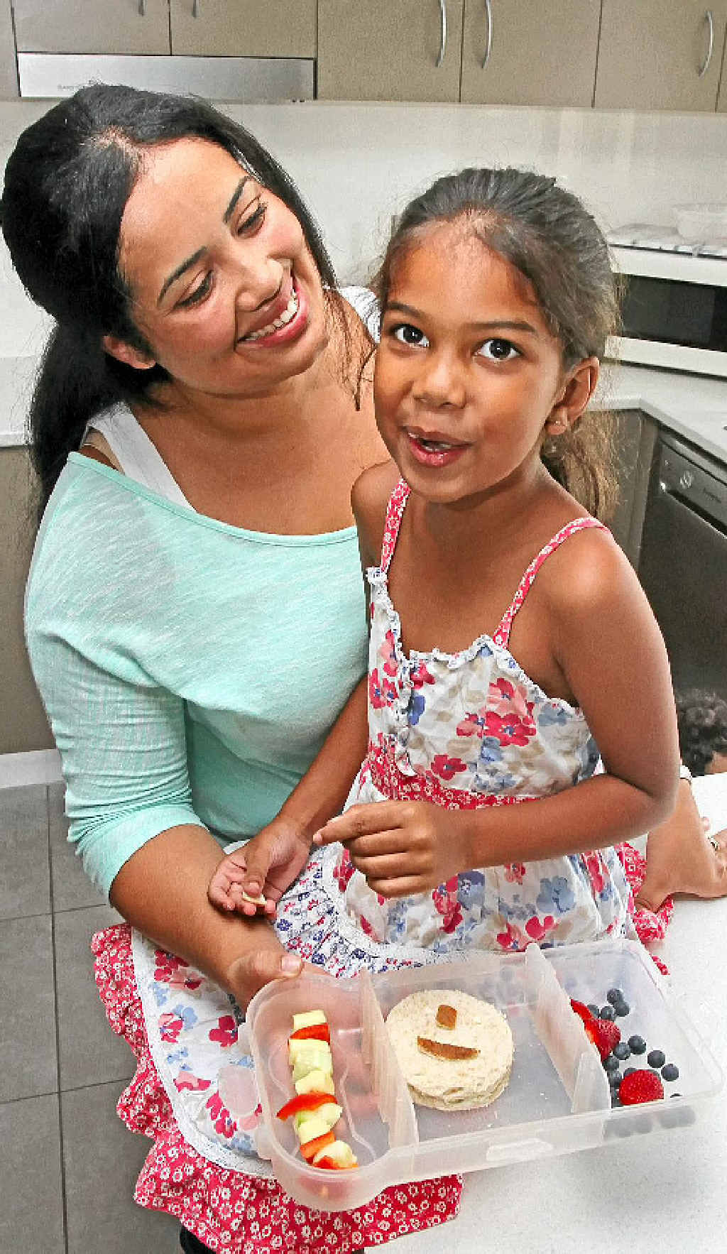 FUN TIME: Ghabeba Hurkchand, with daughter Yasmin, wants to inspire parents to be creative with their kids’ lunches. FUN TIME: Ghabeba Hurkchand, with daughter Yasmin, wants to inspire parents to be creative with their kids’ lunches.