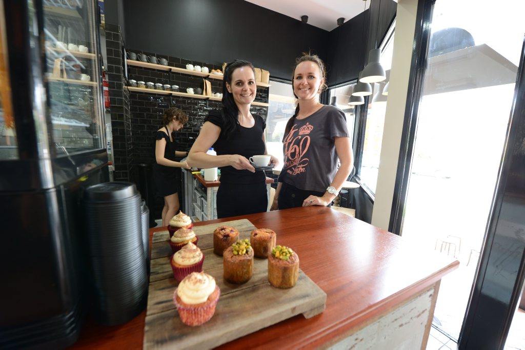 NEW VENTURE: Co-owners of Seed Coffee Hayley Dunikowski and Elisha Rashleigh at the Limestone Street cafe. NEW VENTURE: Co-owners of Seed Coffee Hayley Dunikowski and Elisha Rashleigh at the Limestone Street cafe.
