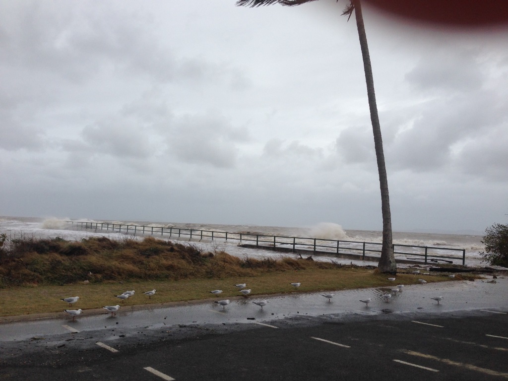 Emu Park Boat Ramp during high tide Emu Park Boat Ramp during high tide