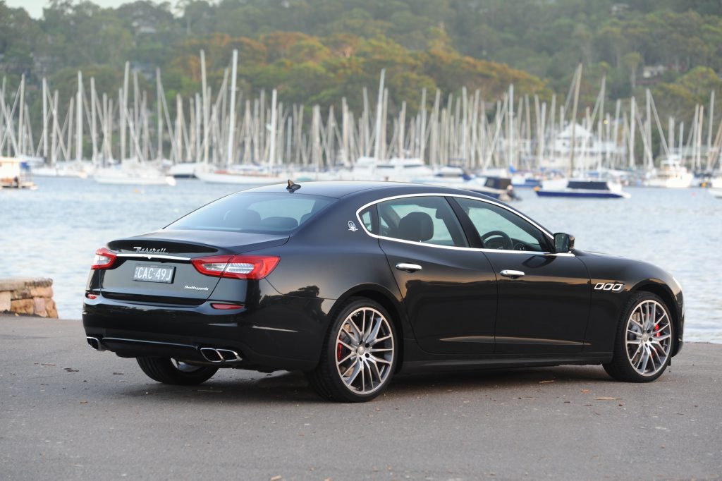 The Maserati Quattroporte GTS. The Maserati Quattroporte GTS.