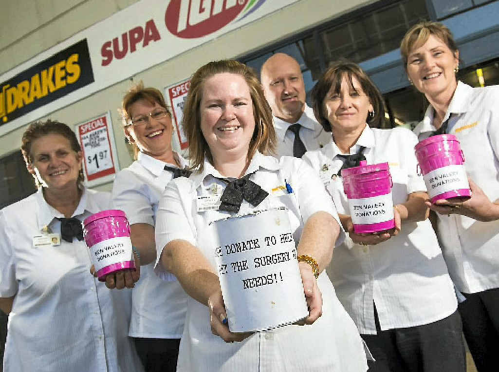 Staff at Supa IGA, Sun Valley, Brenda Kiernan, Tanya Melksham, Mark Harley, Kristy Thorne, Karen Boyer and Tracy Taylor have organised fundraising events for 18-year-old Ben Valery. Staff at Supa IGA, Sun Valley, Brenda Kiernan, Tanya Melksham, Mark Harley, Kristy Thorne, Karen Boyer and Tracy Taylor have organised fundraising events for 18-year-old Ben Valery.