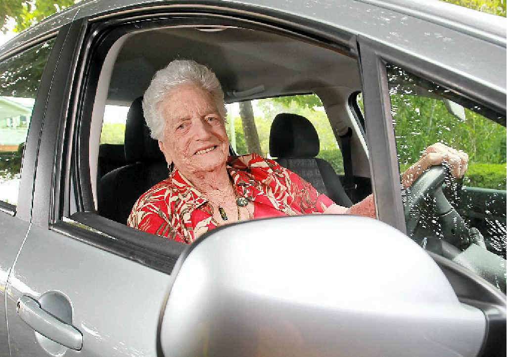 WON’T SLOW DOWN: Mary Murray, 96, says rules to make elderly drivers redo their road test would be discriminatory. WON’T SLOW DOWN: Mary Murray, 96, says rules to make elderly drivers redo their road test would be discriminatory.