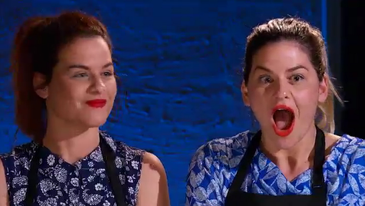 Helena and Vikki react to their perfect score of 10. Helena and Vikki react to their perfect score of 10.