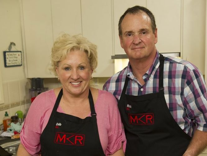 My Kitchen Rules 2014 contestants Deb and Rick pictured during their instant restaurant.