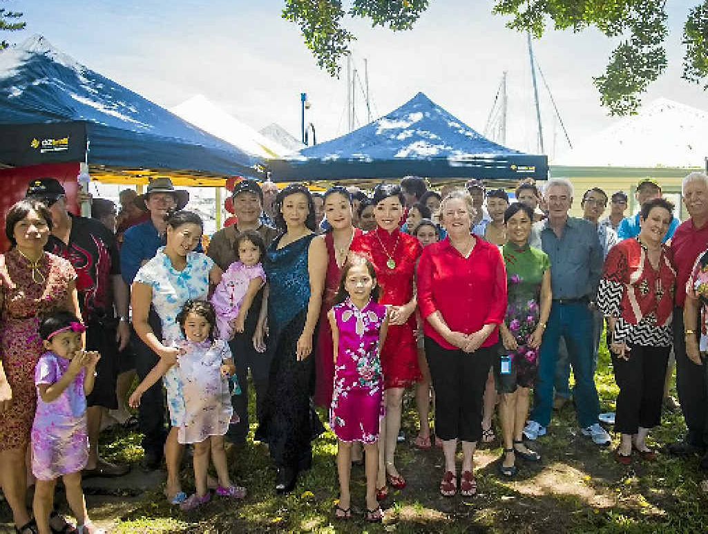 Community members at Chinese New Year celebrations at the Gladstone Marina. Community members at Chinese New Year celebrations at the Gladstone Marina.