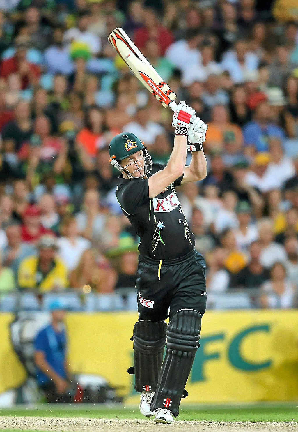 CAPTAIN’S KNOCK: George Bailey in action against England in Sydney last night. CAPTAIN’S KNOCK: George Bailey in action against England in Sydney last night.