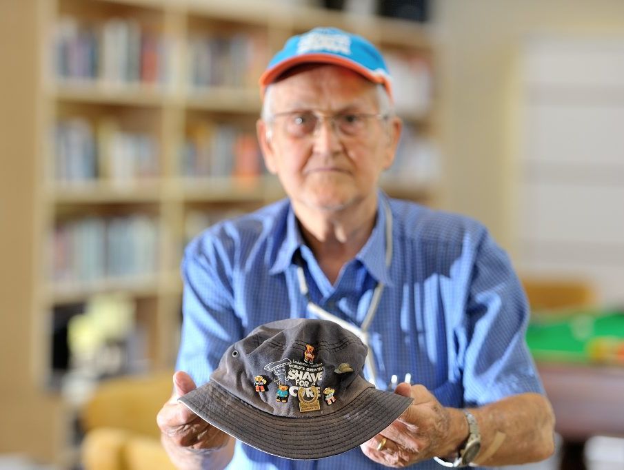 Les Larson has been raising money for the Leukemia Foundation for more than a decade. Les Larson has been raising money for the Leukemia Foundation for more than a decade.