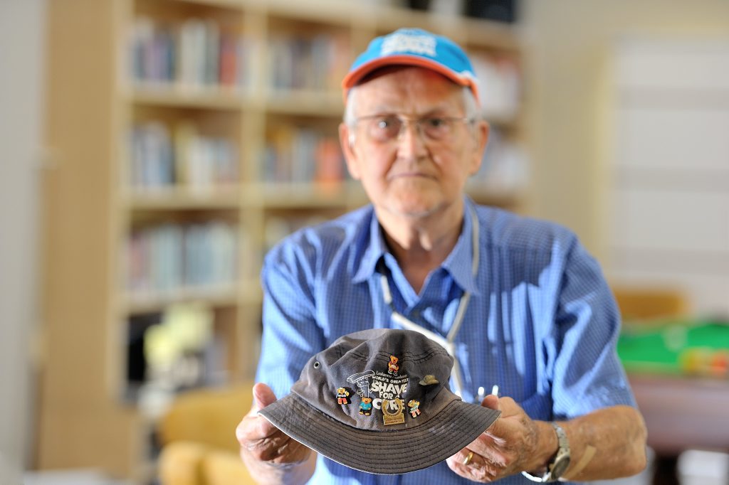 Les Larson has been raising money for the Leukemia Foundation for more than a decade. Les Larson has been raising money for the Leukemia Foundation for more than a decade.