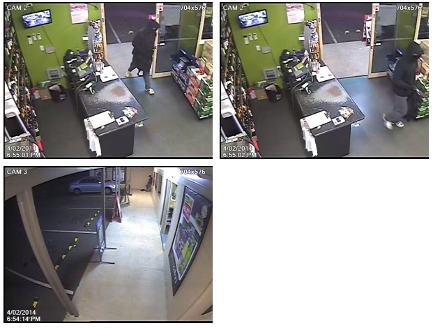 Still images from CCTV footage of the armed hold-up at Kepnock. Still images from CCTV footage of the armed hold-up at Kepnock.
