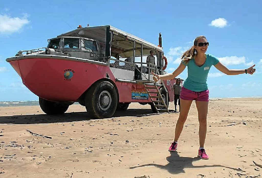 Elisa Detrez, winner of the Best Job in the World, has voted the LARC! tour in 1770 as the best tour in Queensland. Elisa Detrez, winner of the Best Job in the World, has voted the LARC! tour in 1770 as the best tour in Queensland.