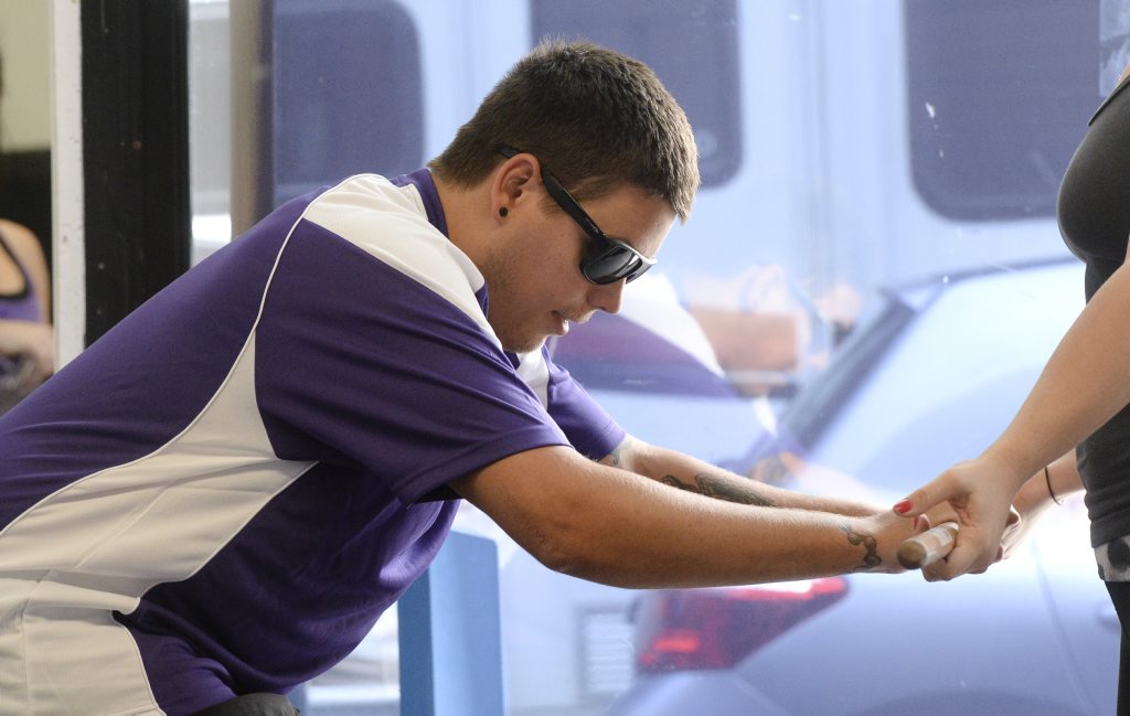 Sam Ford working hard in rehab. 
