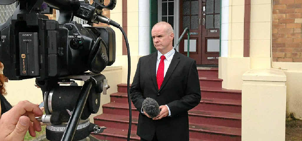 Inspector Bruce McNab at a media conference in Gympie on Friday. Inspector Bruce McNab at a media conference in Gympie on Friday.
