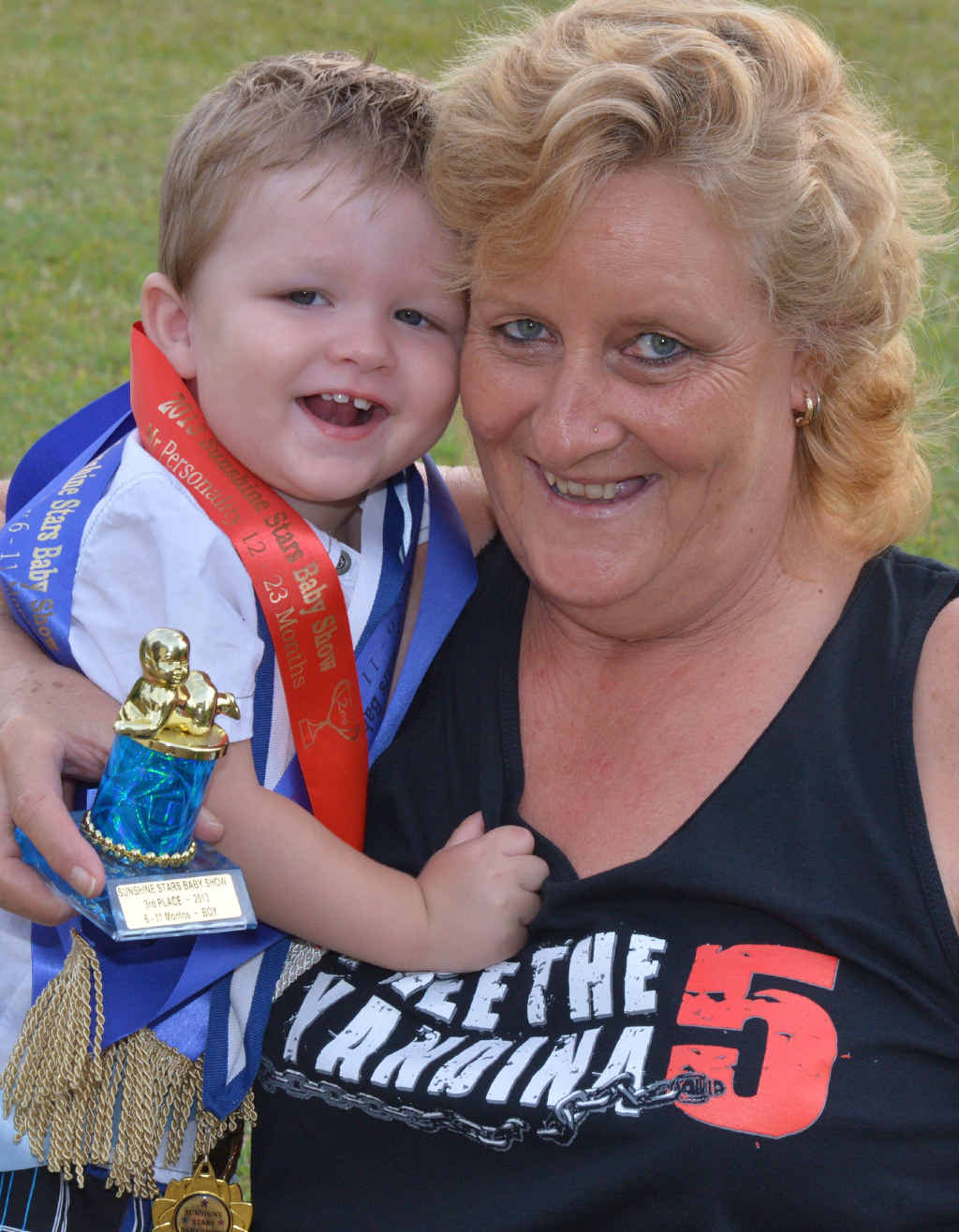 UNFAZED: Xavier Van Straten with his grandmother Kerry Miller. UNFAZED: Xavier Van Straten with his grandmother Kerry Miller.