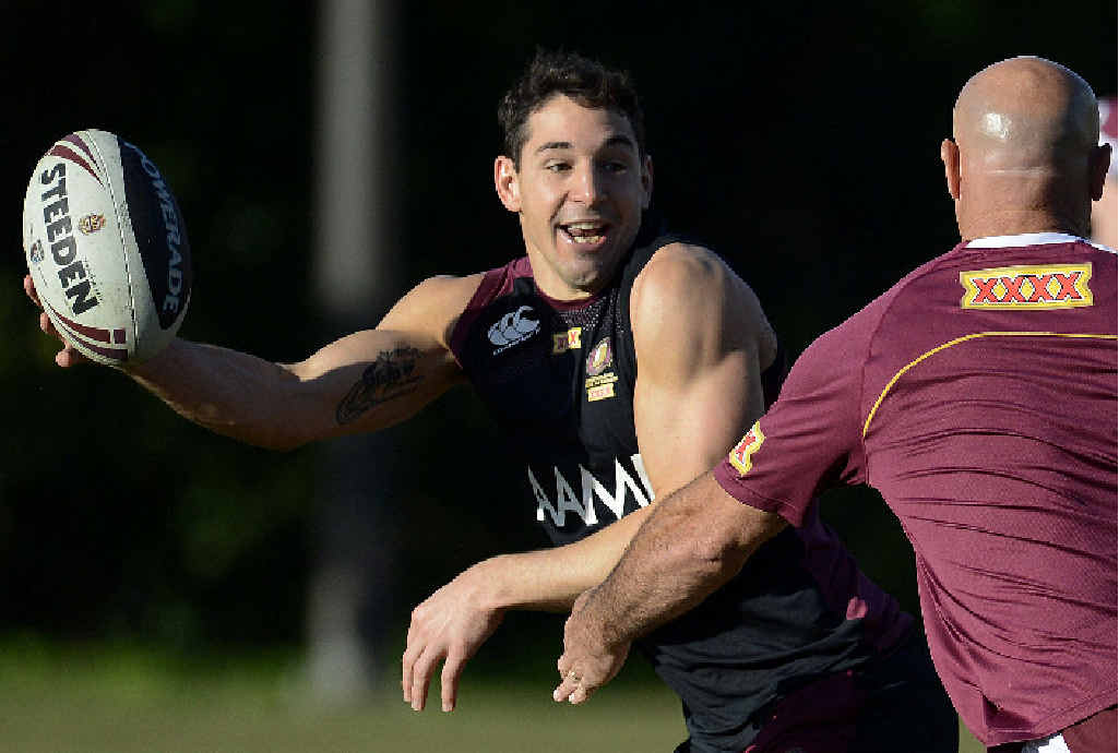 ALL THE FUN OF THE COAST: Maroons champion fullback Billy Slater has a whale of a time during training at the Palmer Coolum Resort last year leading into the State of Origin series. ALL THE FUN OF THE COAST: Maroons champion fullback Billy Slater has a whale of a time during training at the Palmer Coolum Resort last year leading into the State of Origin series.