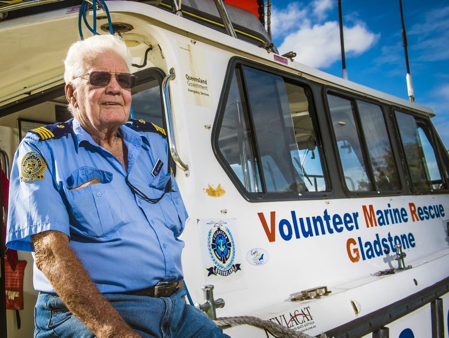 Volunteer Jim Purcell.is proud of his groups' work towards safe boating in the region. Volunteer Jim Purcell.is proud of his groups' work towards safe boating in the region.