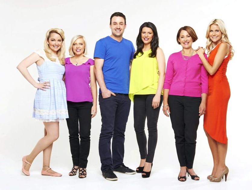The MKR gatecrashers, from left, Carly and Tresne (NSW), Josh and Danielle (VIC) and Cathy and Anna (NSW).