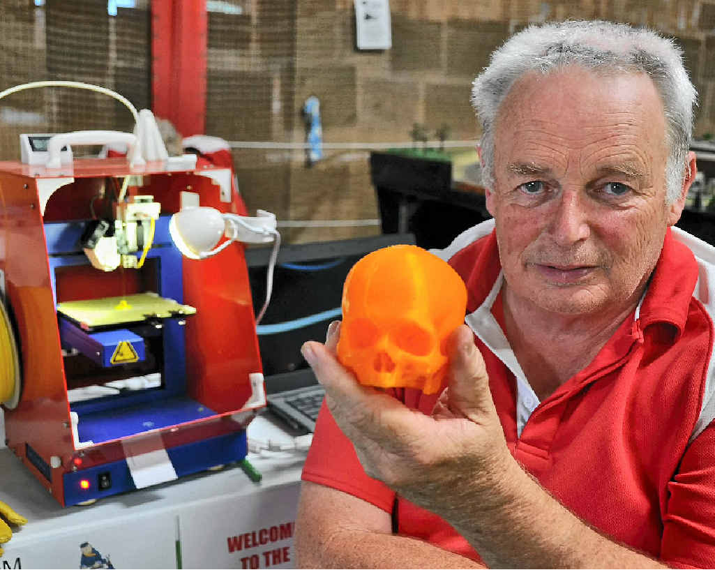 WAY OF THE FUTURE: 3D printer owner Bob Claydon. WAY OF THE FUTURE: 3D printer owner Bob Claydon.