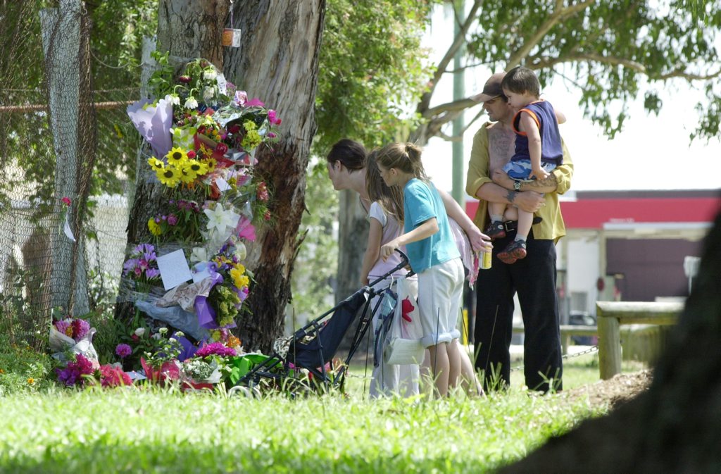 Historical Memorial for Simone Strobel near the spot where her body was found in 2005. Historical Memorial for Simone Strobel near the spot where her body was found in 2005.