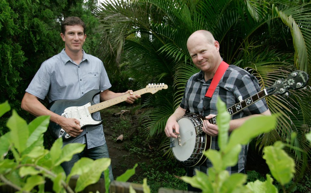 Chris Buenen and John Batley are among a group of local musicians who have made a CD to raise money for an orphanage in Cambodia. Photo: Chris Ison / The Morning Bulletin Chris Buenen and John Batley are among a group of local musicians who have made a CD to raise money for an orphanage in Cambodia. Photo: Chris Ison / The Morning Bulletin