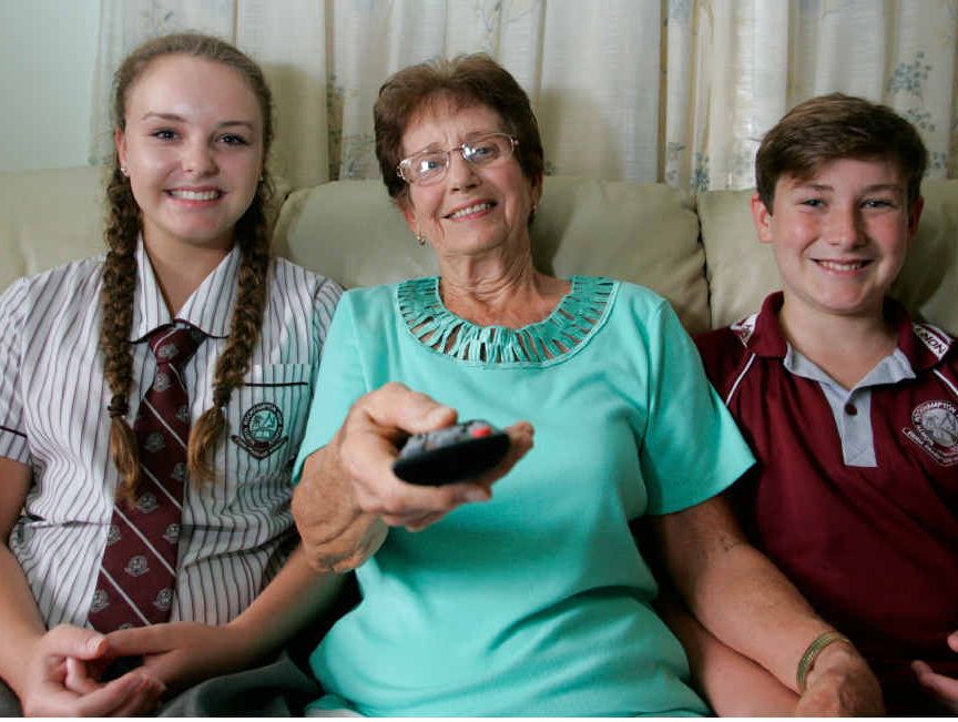 Dot Macoun and grandchildren Bree and Matt Grentell will be watching Dot’s granddaughter Michelle Steele compete at Sochi tonight. Dot Macoun and grandchildren Bree and Matt Grentell will be watching Dot’s granddaughter Michelle Steele compete at Sochi tonight.