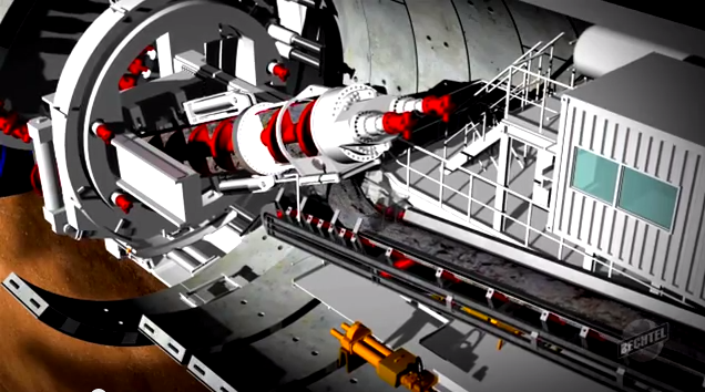 Bechtel has had a replica tunnel boring machine made out of 50,000 Lego pieces. Bechtel has had a replica tunnel boring machine made out of 50,000 Lego pieces.