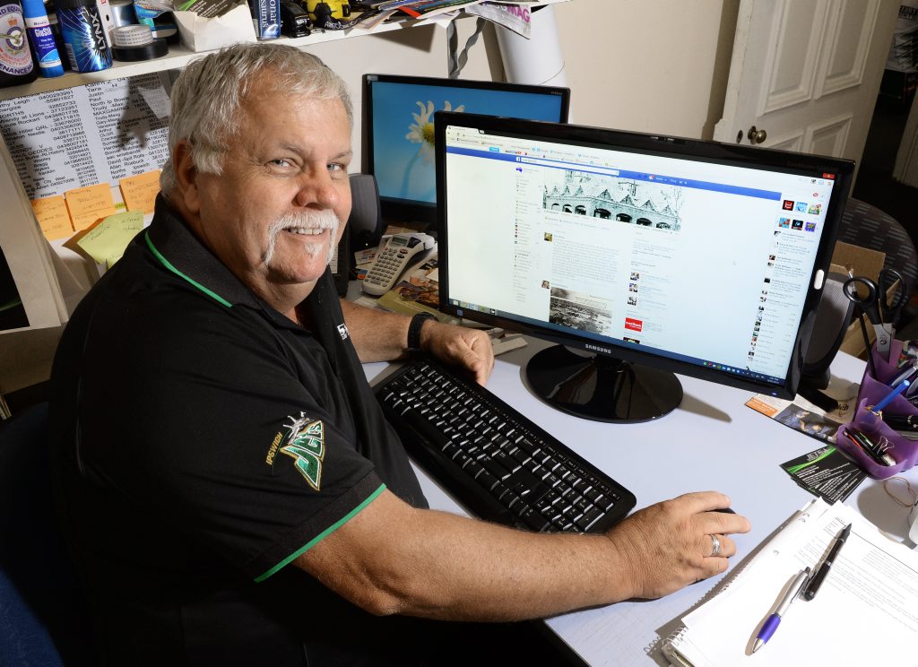 Jacko started a Facebook page entitled Lost Ipswich and it is going gangbusters with almost two thousand likers. Photo: Rob Williams / The Queensland Times Jacko started a Facebook page entitled Lost Ipswich and it is going gangbusters with almost two thousand likers. Photo: Rob Williams / The Queensland Times