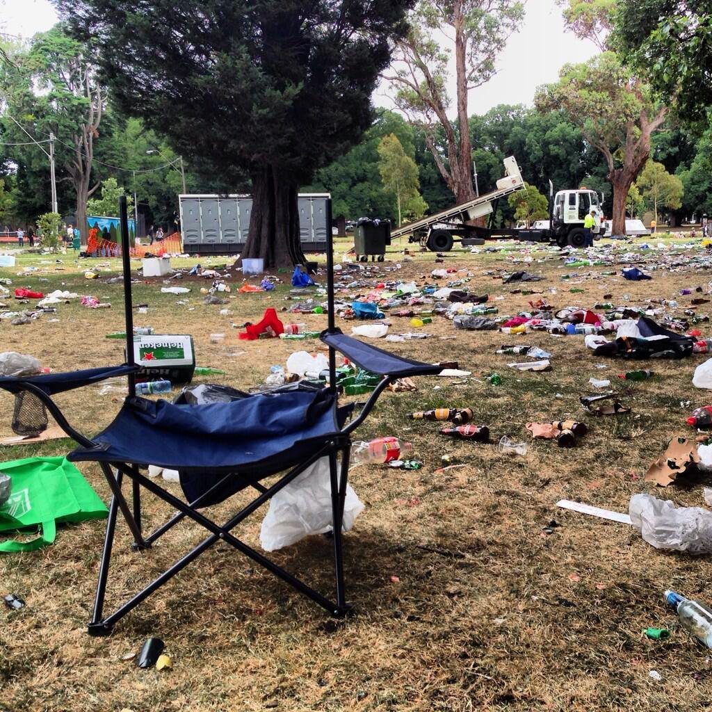 The aftermath of an out of control New Years Eve party. The aftermath of an out of control New Years Eve party.