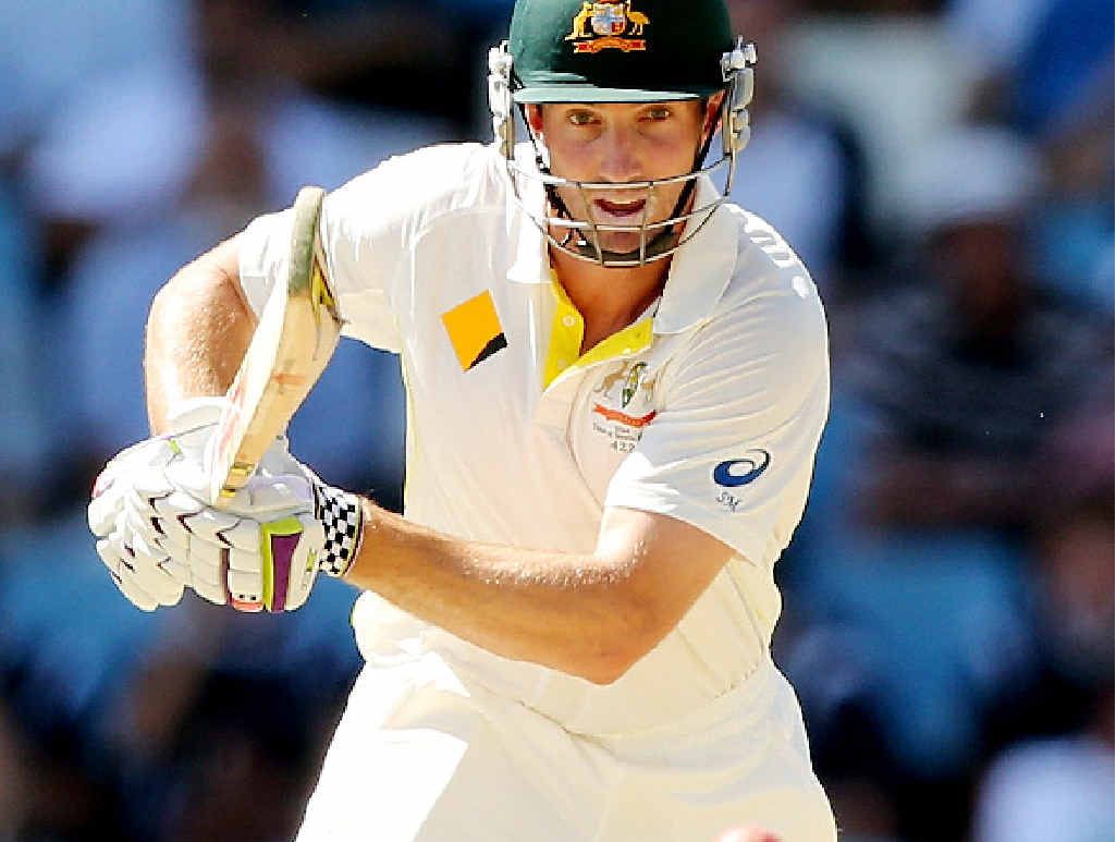 CENTURY-MAKER: Shaun Marsh on the way to his second Test match hundred. CENTURY-MAKER: Shaun Marsh on the way to his second Test match hundred.