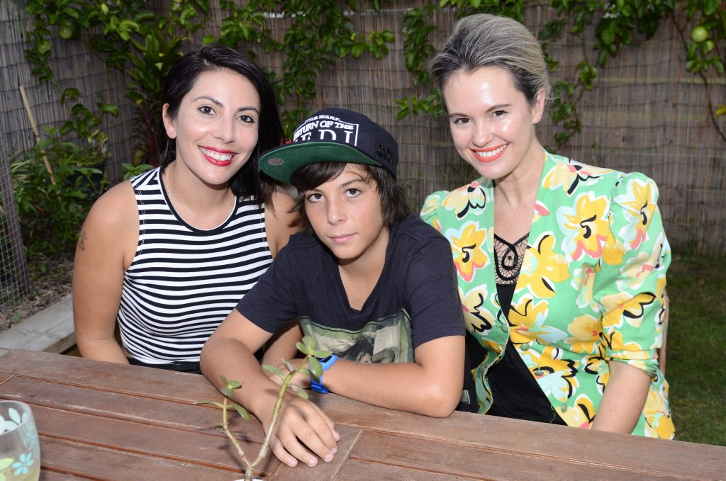 Image for sale: Angela Lagos- Jay, Marley Van den Boom and Hayley Talbot were at Yamba's Leche Cafe Musica night on Saturday. Photo Debrah Novak / The Daily Examiner