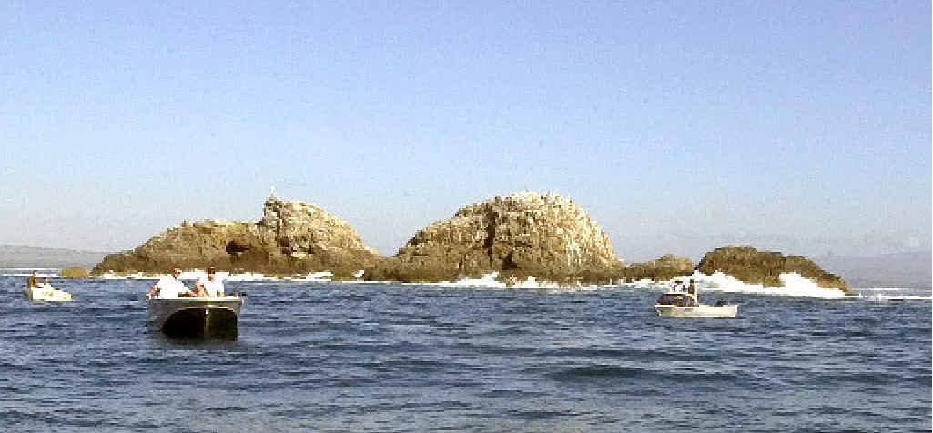 OLD DAYS: Fishermen at Julian Rocks prior to the establishment of the marine park. OLD DAYS: Fishermen at Julian Rocks prior to the establishment of the marine park.