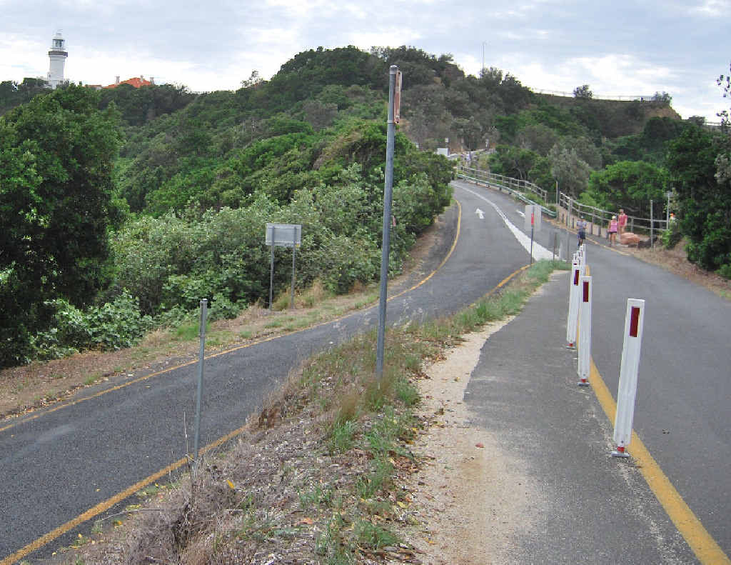 ACCIDENT SCENE: The roads leading to and from Cape Byron lighthouse. ACCIDENT SCENE: The roads leading to and from Cape Byron lighthouse.