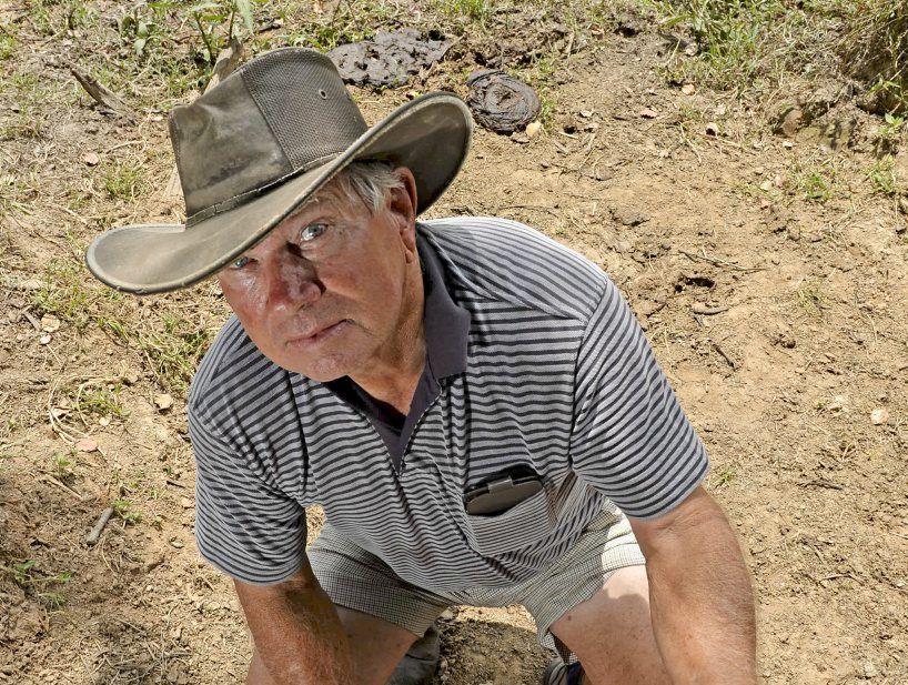 Colin Brooks is dealing with drought on his Murwillumbah property. Colin Brooks is dealing with drought on his Murwillumbah property.