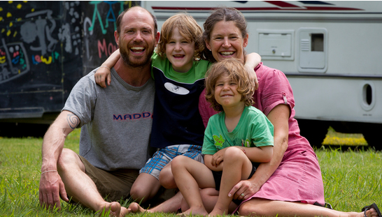 Dave and Rachel Monk with 5-year-old Dylan, left, and 4-year-old Lewis before they set off on their Adventure in New Zealand. Dave and Rachel Monk with 5-year-old Dylan, left, and 4-year-old Lewis before they set off on their Adventure in New Zealand.