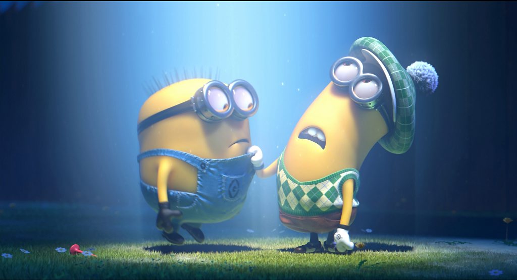 LOVABLE CRITTERS: A scene from Despicable Me 2. LOVABLE CRITTERS: A scene from Despicable Me 2.