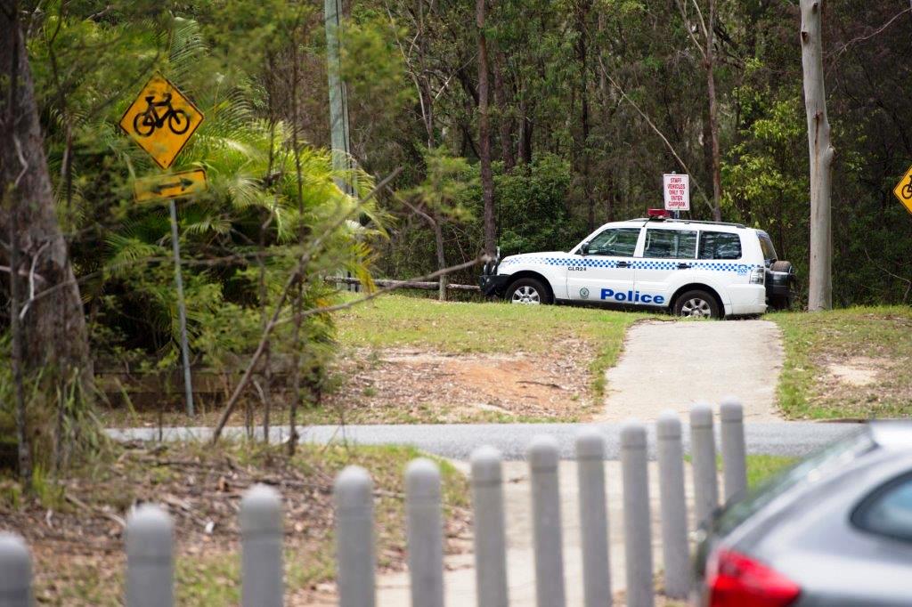 A police car enteris the Woolgoolga High schoolgrounds after this morning's incident. Photo: Trevor Veale / Coffs Coast Advocate A police car enteris the Woolgoolga High schoolgrounds after this morning's incident. Photo: Trevor Veale / Coffs Coast Advocate