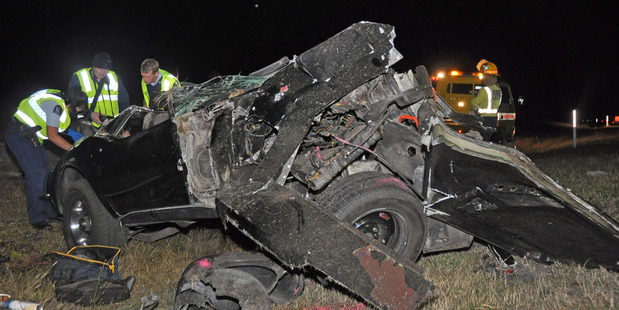 The wreckage after the crash. Photo / John van de Ven
The wreckage after the crash. Photo / John van de Ven