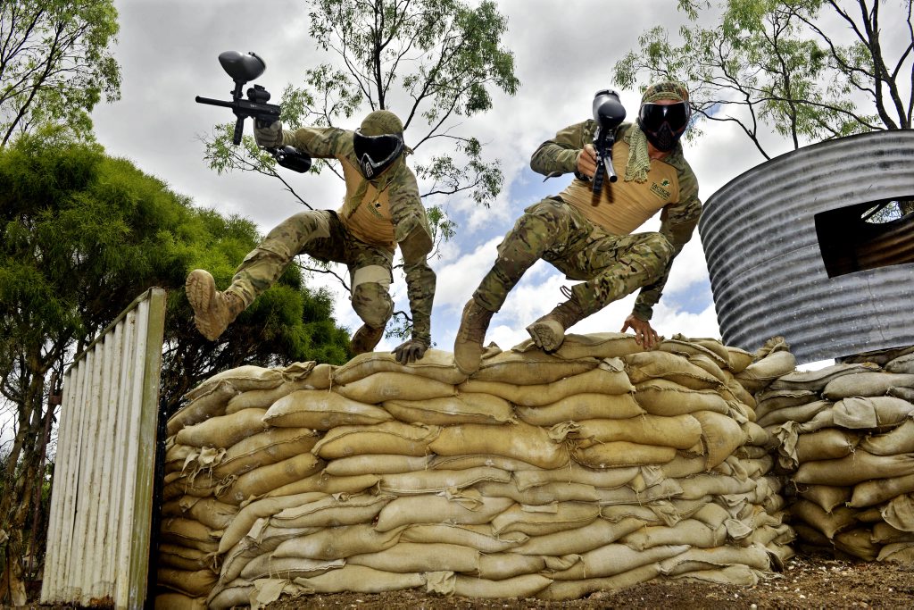 Brothers Jack, Harry and Ben Carew are opening Tactical Operations Paintball in Calvert. The brothers have designed and built the war and video game inspired strike zones. Photo: Claudia Baxter / The Queensland Times Brothers Jack, Harry and Ben Carew are opening Tactical Operations Paintball in Calvert. The brothers have designed and built the war and video game inspired strike zones. Photo: Claudia Baxter / The Queensland Times