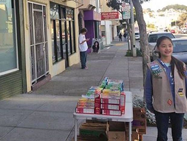 Danielle Lei had to call for back up Girl Scout cookies after selling out of her first batch in just 45 minutes Danielle Lei had to call for back up Girl Scout cookies after selling out of her first batch in just 45 minutes