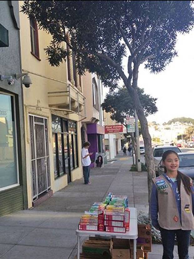 Danielle Lei had to call for back up Girl Scout cookies after selling out of her first batch in just 45 minutes Danielle Lei had to call for back up Girl Scout cookies after selling out of her first batch in just 45 minutes