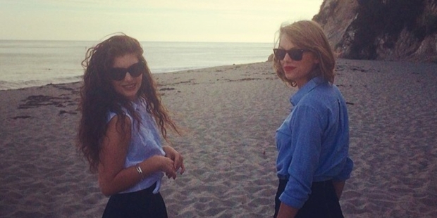 Lorde and Taylor Swift pictured together at Malibu last month. Lorde and Taylor Swift pictured together at Malibu last month.
