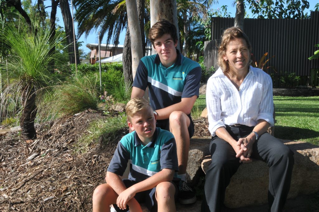 Felicity Chapman with her two sons Harry and Owen, 17 and 13. Felicity Chapman with her two sons Harry and Owen, 17 and 13.