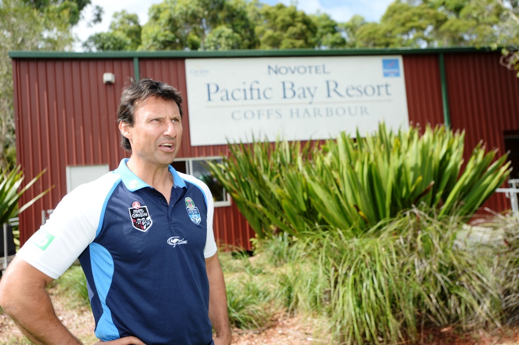NSW Blues coach Laurie Daley, team manager Andrew Farrar and FOG Steve 'Blocker' Roach will be the guests of honour at the upcoming Coffs Harbour Chamber of Commerce State Of Origin Blues Legends Lunch. NSW Blues coach Laurie Daley, team manager Andrew Farrar and FOG Steve 'Blocker' Roach will be the guests of honour at the upcoming Coffs Harbour Chamber of Commerce State Of Origin Blues Legends Lunch.