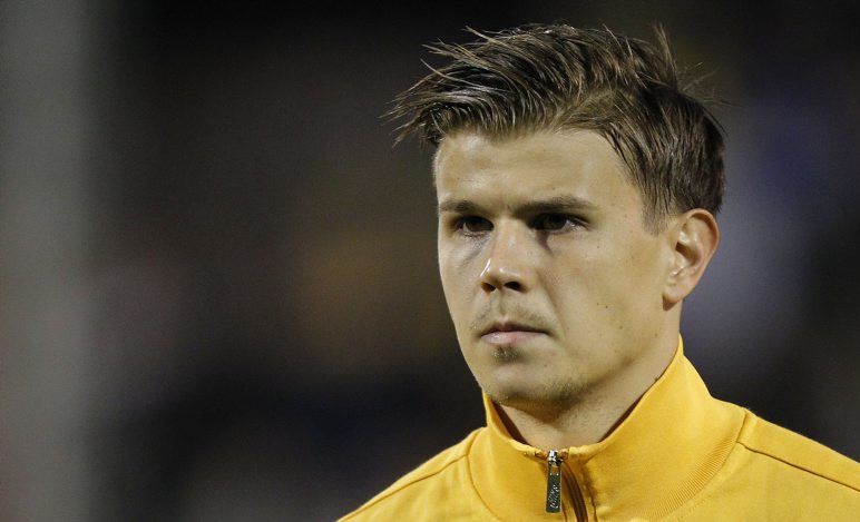 Australia's goalkeeper Mitchell Langerak before the start of the match against Canada, the former ATW 'keeper gets his chance to wear green and gold again with Mat Ryan being rested this week. (AP Photo/Sang Tan) Australia's goalkeeper Mitchell Langerak before the start of the match against Canada, the former ATW 'keeper gets his chance to wear green and gold again with Mat Ryan being rested this week. (AP Photo/Sang Tan)