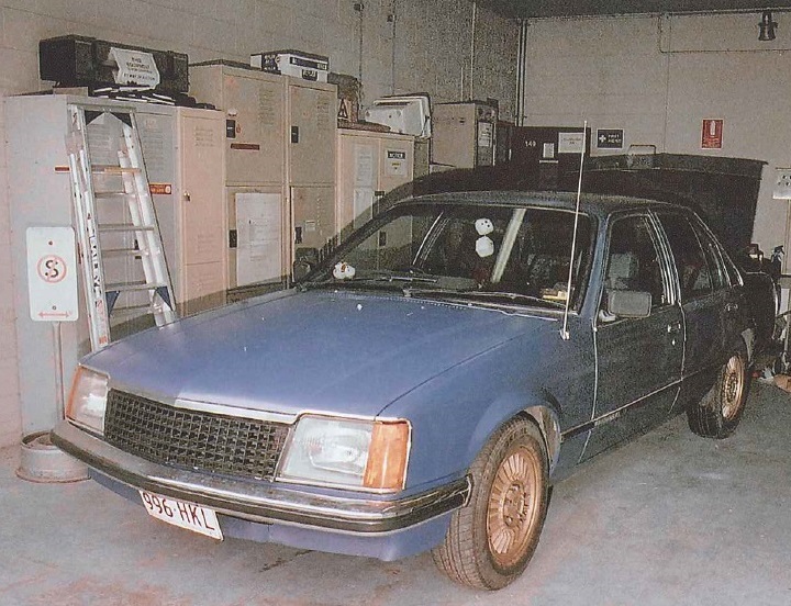 A photograph of the blue Commodore owned by Douglas Jackway at the time Daniel Morcombe disappeared in 2003. A photograph of the blue Commodore owned by Douglas Jackway at the time Daniel Morcombe disappeared in 2003.