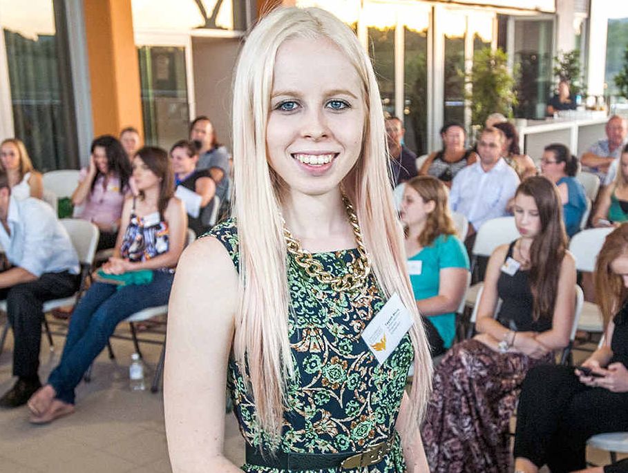 HIGH ACHIEVER: New University of Southern Queensland student Taylah Berry accepts her School Partners Program Scholarship. HIGH ACHIEVER: New University of Southern Queensland student Taylah Berry accepts her School Partners Program Scholarship.