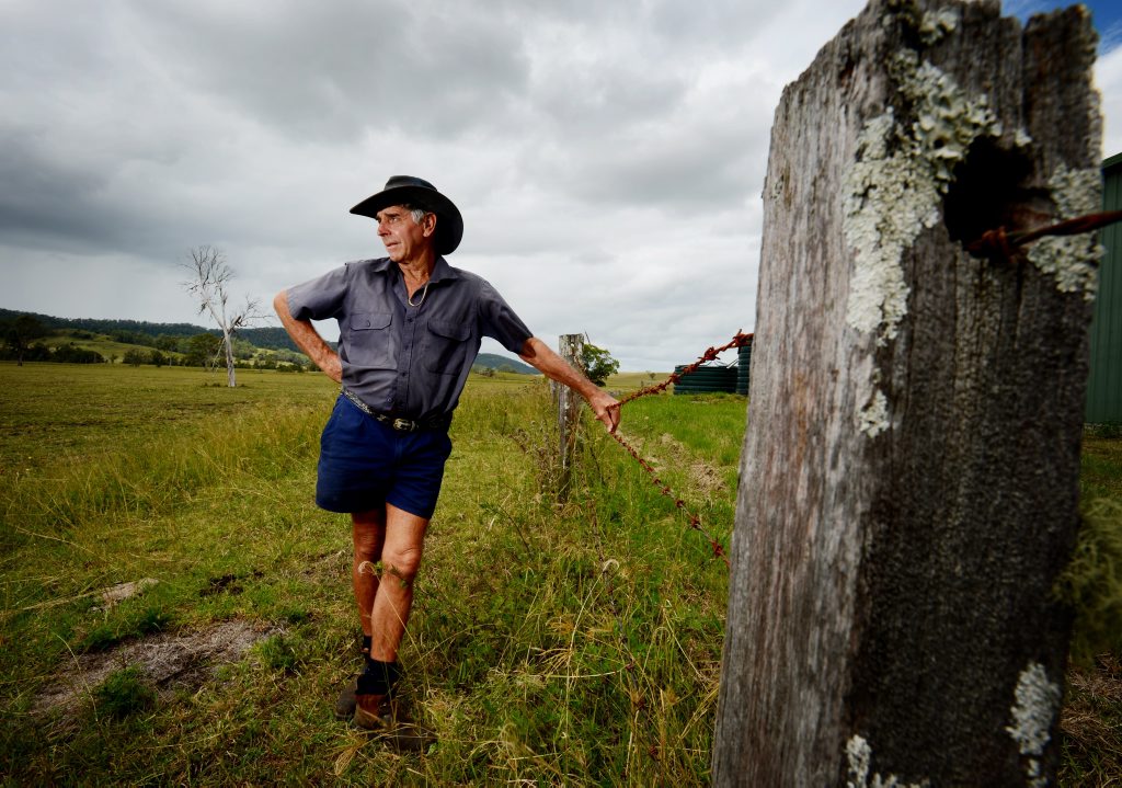 Local farmer Robert Graham on his Bentley property where drilling will be conducted. Photo Patrick Gorbunovs / The Northern Star Local farmer Robert Graham on his Bentley property where drilling will be conducted. Photo Patrick Gorbunovs / The Northern Star