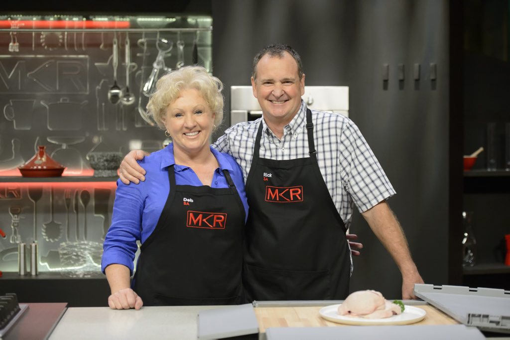 Deb and Rick pictured during tonight's cook-off. Deb and Rick pictured during tonight's cook-off.