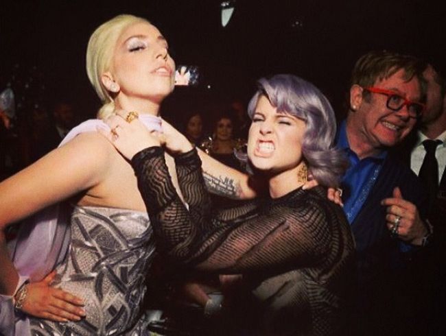 Lady Gaga and Kelly Osbourne Lady Gaga and Kelly Osbourne